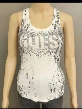 GUESS Y2K jeweled tank top